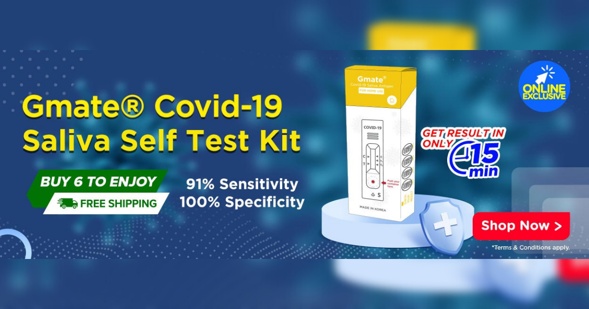 Watsons Gmate Covid19 Saliva Self Test Kit MilkADeal